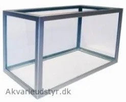 MiniZoo sølv aluminiums akvarie 240 liter.