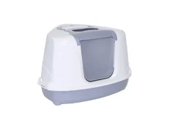 Moderna kattetoilet til hjørne 56x45x39 cm grå