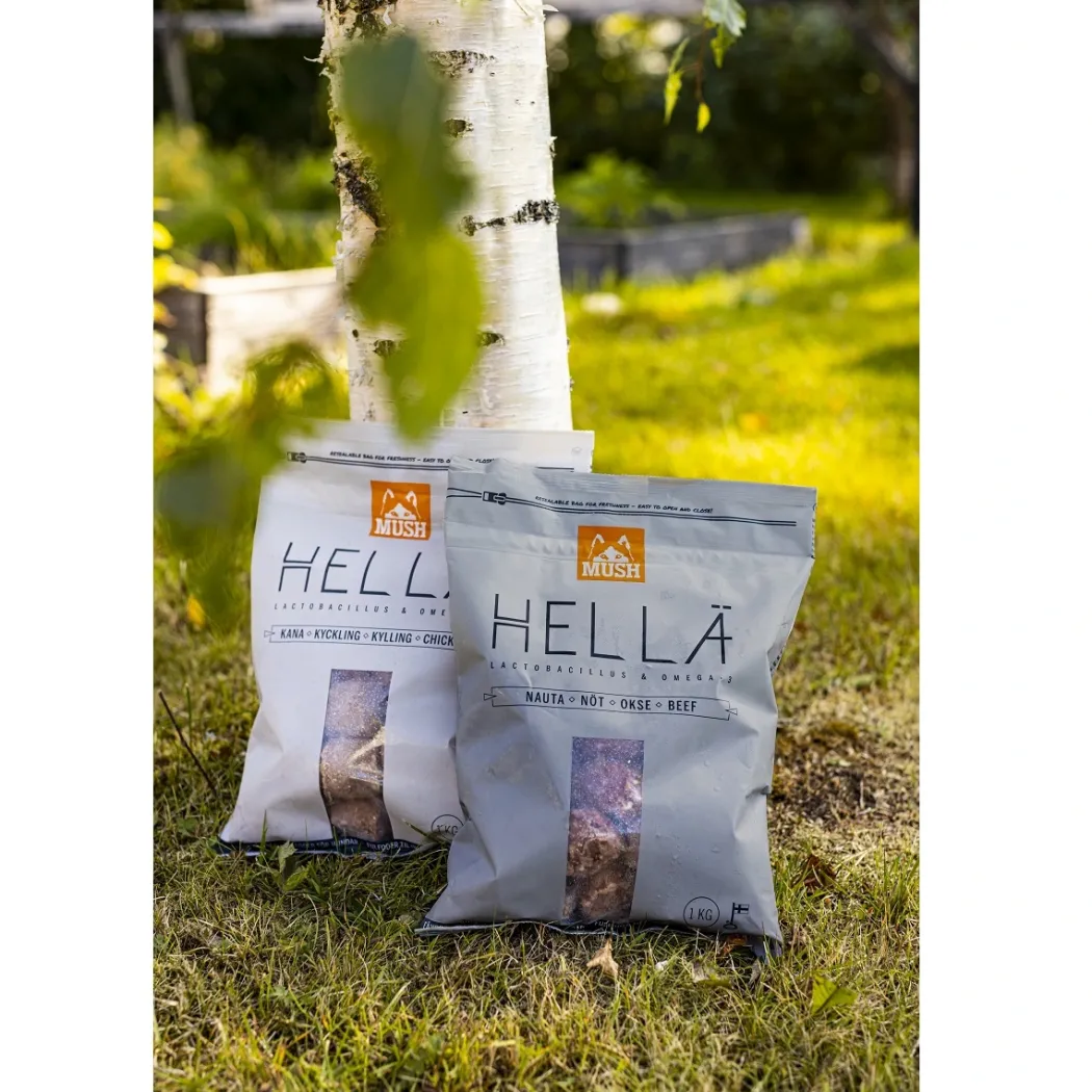 MUSH HELLÄ Okse 1 kg - Naturligt råfoder til din hund