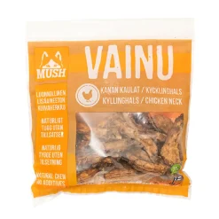 MUSH VAINU Hundesnack Kyllingehalse 220 g - naturlige tyggeben til hunde