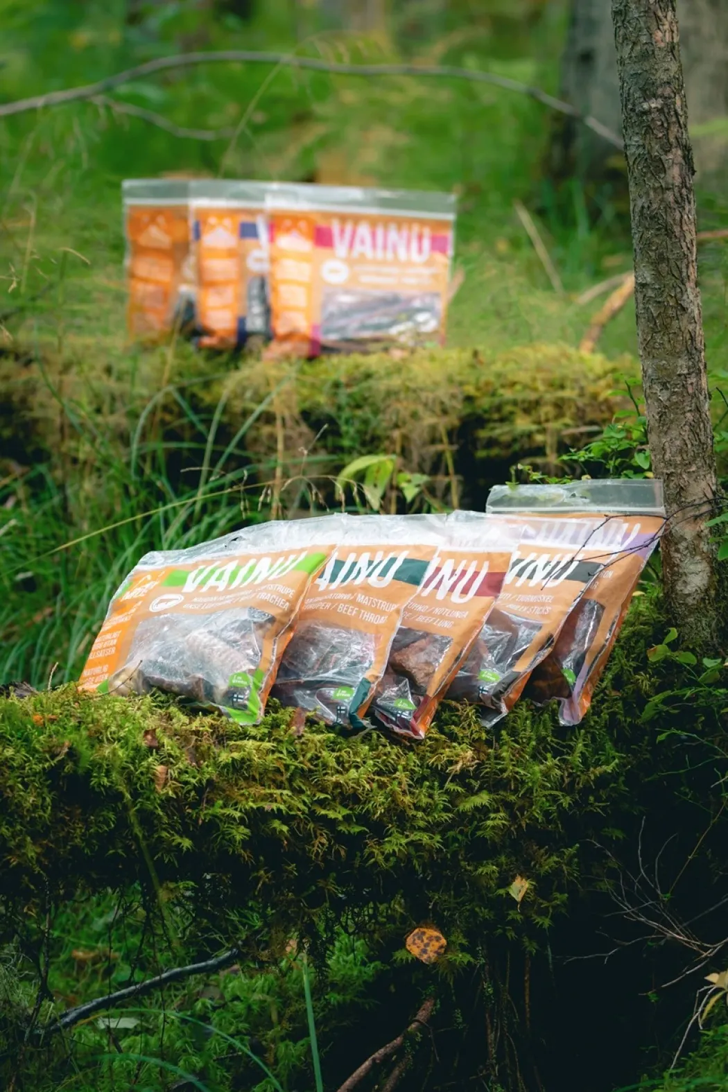 MUSH VAINU Hundesnack Okse Kallun 180 g - naturlige tyggeben