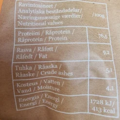 MUSH VAINU Hundesnack Okselunge 140 g - naturlige træningssnacks