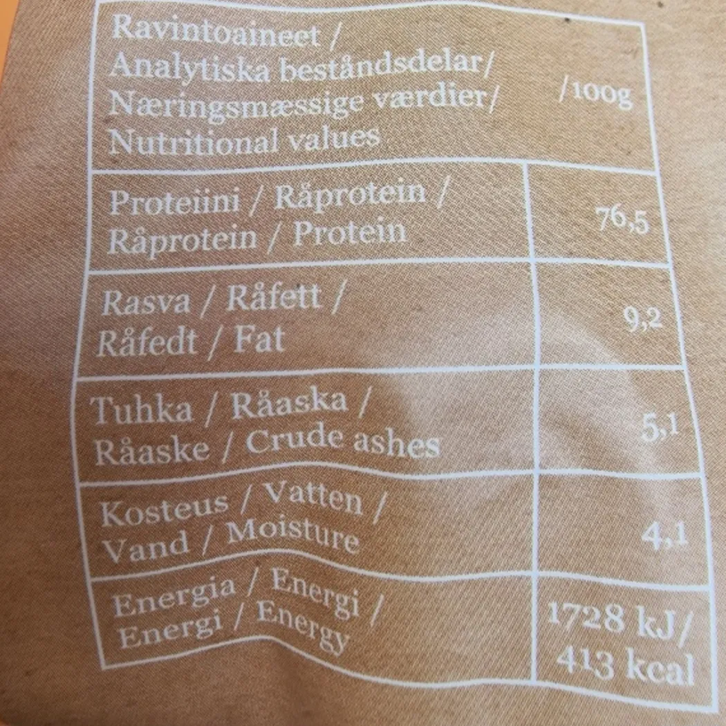 MUSH VAINU Hundesnack Okselunge 140 g - naturlige træningssnacks