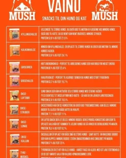 MUSH VAINU Hundesnack Oksestrube 220 g - naturlige tyggeben