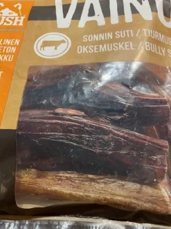 MUSH VAINU Hundesnack Tyremuskel 250 g - naturlige tyggeben til hunde