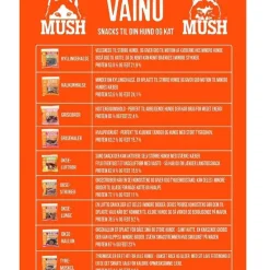 MUSH VAINU Hundesnack Tyremuskel 250 g - naturlige tyggeben til hunde