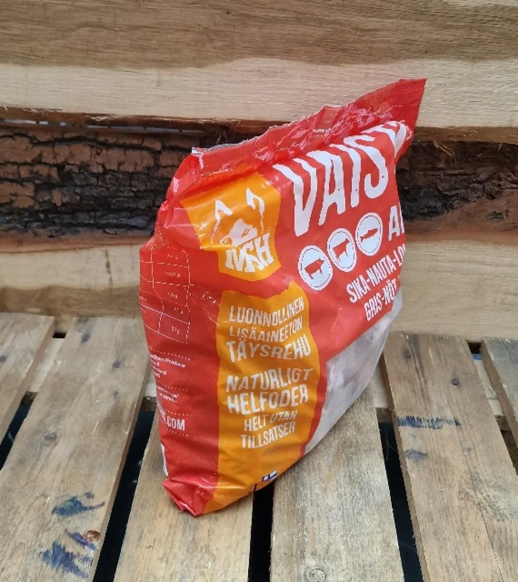 MUSH Vaisto Gris Okse Laks XL Rød 3 kg - Naturligt BARF hund