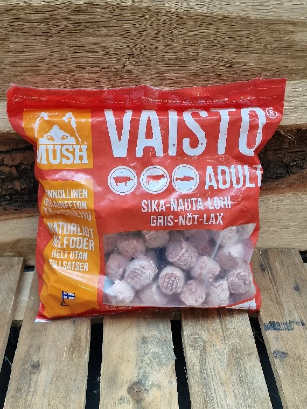 MUSH Vaisto Gris Okse Laks XL Rød 3 kg - Naturligt BARF hund