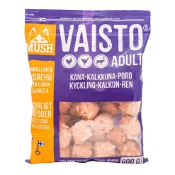 MUSH Vaisto Lilla Kylling Kalkun Rensdyr 800 g - Naturligt hundefoder
