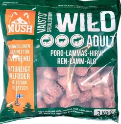 MUSH Vaisto Mørkegrøn Wild rensdyr lam elg til hund 3 kg