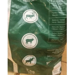 MUSH Vaisto Mørkegrøn Wild rensdyr lam elg til hund 3 kg