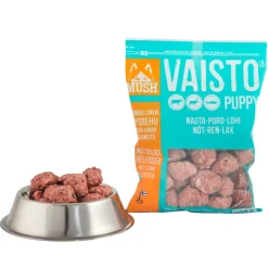 MUSH Vaisto Puppy isblå okse rensdyr laks 800 g til hvalpe