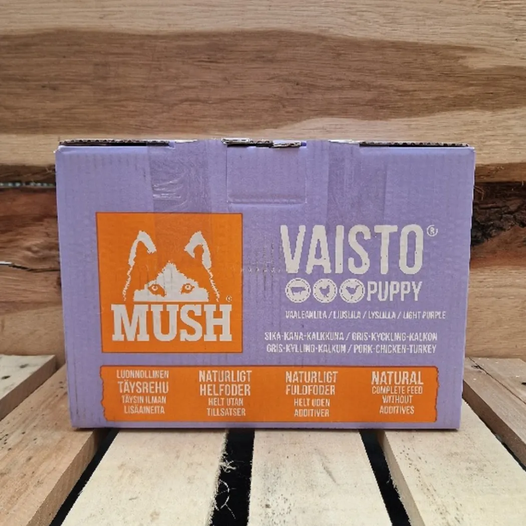MUSH Vaisto Puppy lyslilla gris kalkun kylling 10 kg til hvalpe