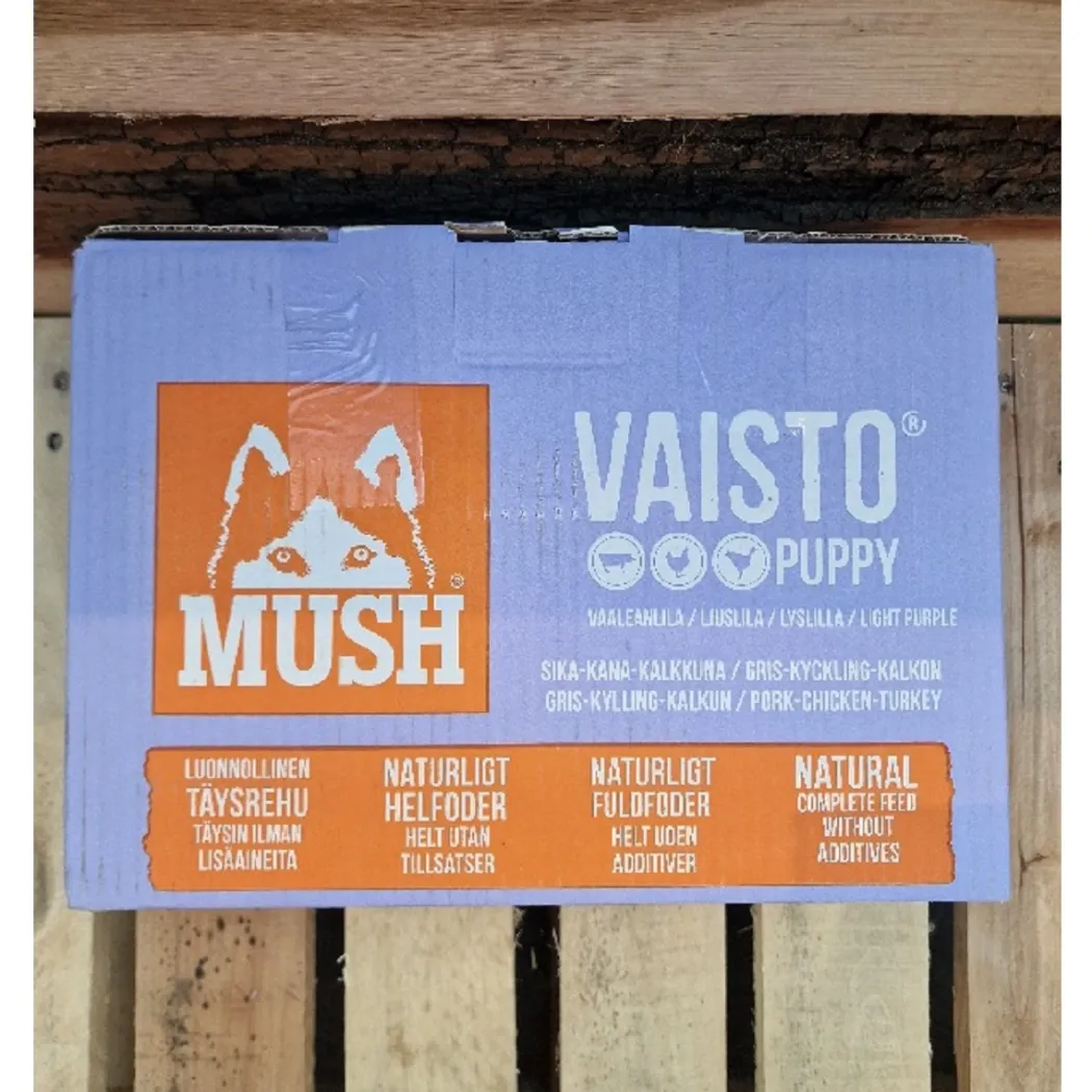 MUSH Vaisto Puppy lyslilla gris kalkun kylling 10 kg til hvalpe