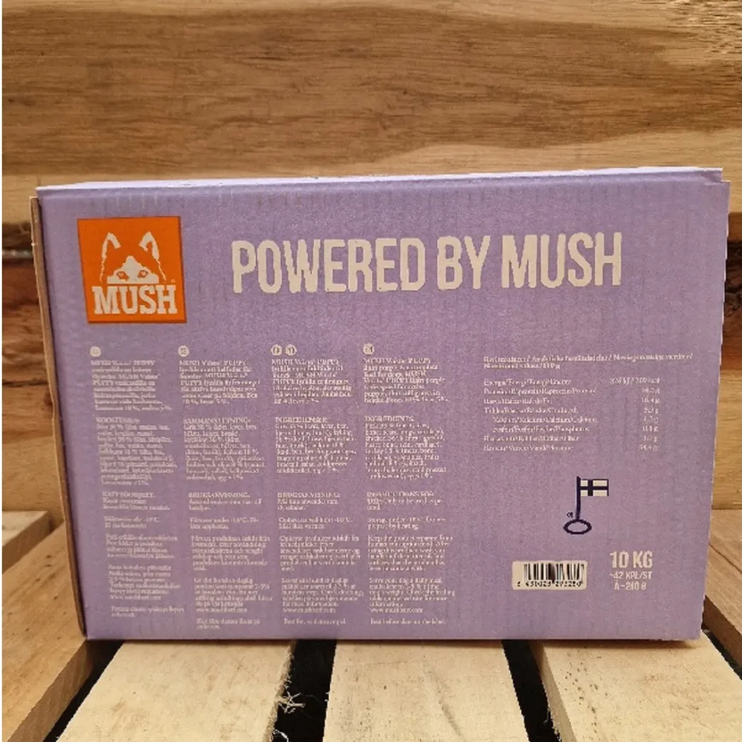 MUSH Vaisto Puppy lyslilla gris kalkun kylling 10 kg til hvalpe