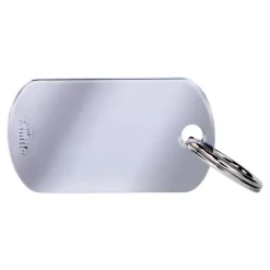 MyFamily Basic Military hundetegn chrome Large - Klassisk ID tegn i large