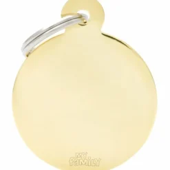 My Family Hundetegn Basic Cirkel guld stor