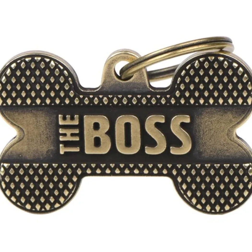 My Family Hundetegn Ben Large Boss Guld