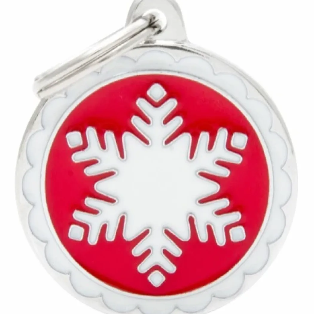 My Family Hundetegn Charm Cirkel Med Snefnug