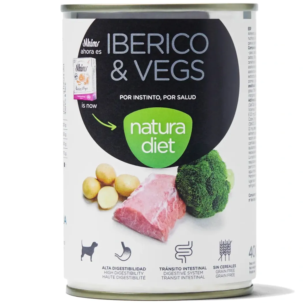 Natura Diet Adult Hund Iberico Vådfoder 400 g - naturligt hundefoder