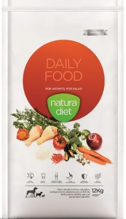 Natura Diet Daily Hundefoder 12 kg - Naturligt og afbalanceret tørfoder til hunde