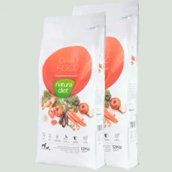 Natura Diet Daily Hundefoder 12 kg - Naturligt og afbalanceret tørfoder til hunde