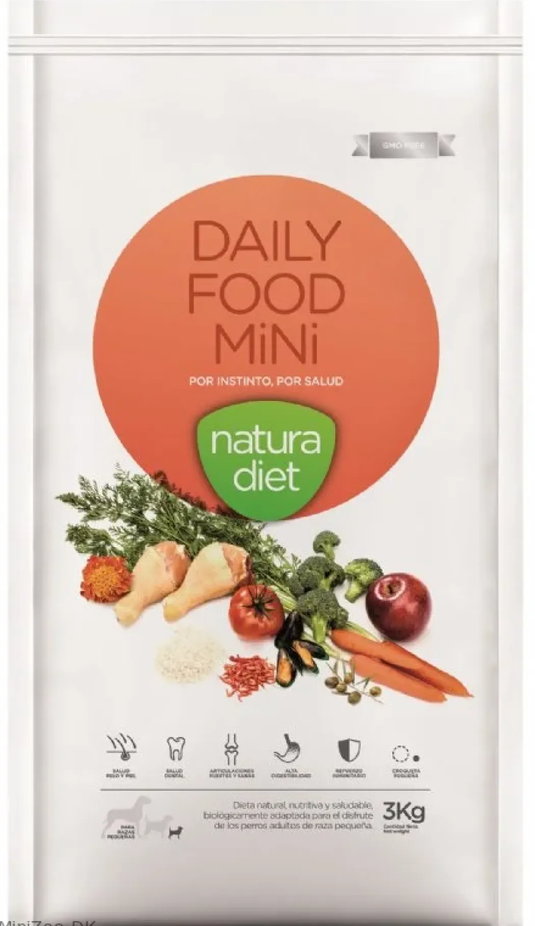 Natura Diet Daily Mini Hundefoder 3 kg - Sund ernæring til små hunde