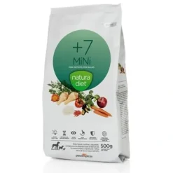 Natura Diet Hundefoder Senior +7 Mini 500 g - tørfoder til små ældre hunde