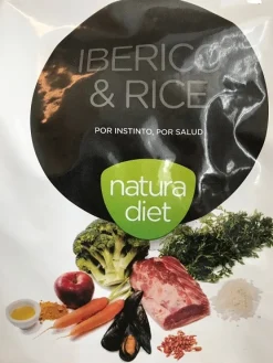 Natura Diet Iberico og Ris Hundefoder 500 g - Naturligt og allergivenligt