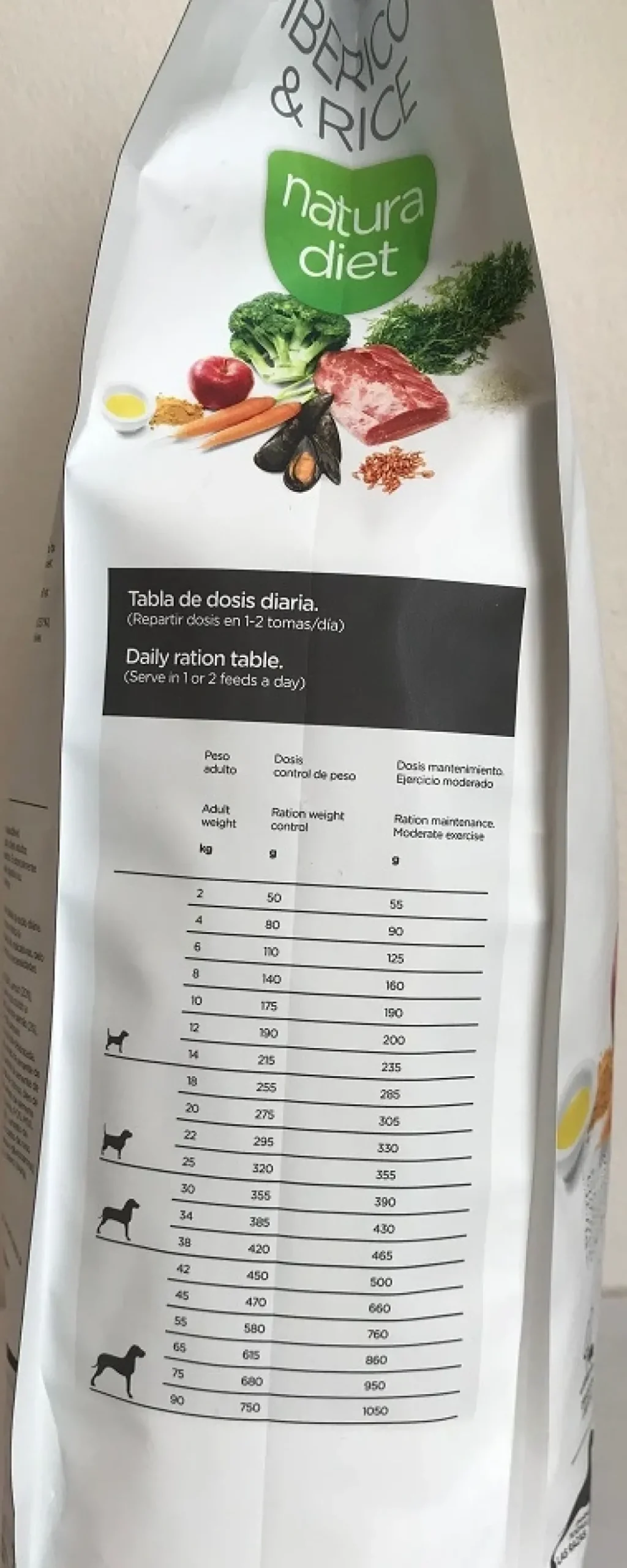 Natura Diet Iberico og Ris Hundefoder 3 kg - Naturlig ernæring