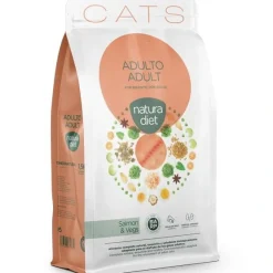 Natura Diet Kattefoder Adult Laks 1,5 kg - tørfoder til voksne katte