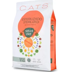 Natura Diet Kattefoder Adult Sterilised Laks 3 kg - til steriliserede katte