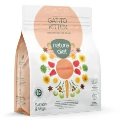 Natura Diet Kattefoder Killing Laks 400 g - tørfoder til killinger