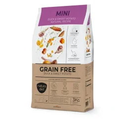 Natura Diet Kornfri And og sød kartoffel Mini 3 kg - kornfrit hundefoder til små hunde