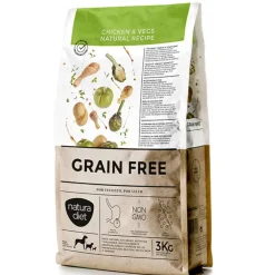 Natura Diet Kornfri Kylling & Grøntsager 3 kg - kornfrit hundefoder til voksne hunde