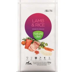 Natura Diet Lam og Ris Hundefoder 12 kg - Sundt foder