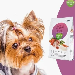 Natura Diet Lam og Ris Mini Hundefoder 3 kg - Sundt foder til små hunde