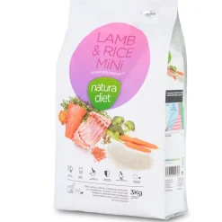 Natura Diet Lam og Ris Mini Hundefoder 3 kg - Sundt foder til små hunde