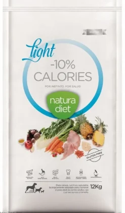 Natura Diet Light -10% kalorier hundefoder 12 kg - tørfoder til steriliserede hunde