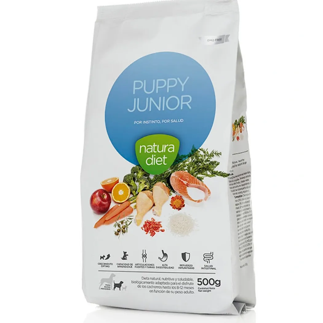 Natura Diet Puppy Junior hvalpefoder 500 g til sund vækst