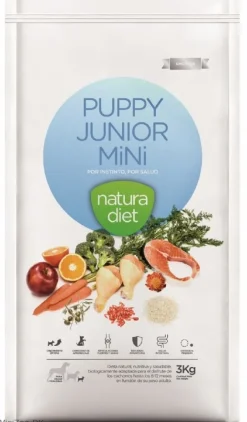 Natura Diet Puppy Junior Mini 3 kg - Sundt hvalpefoder til små racer