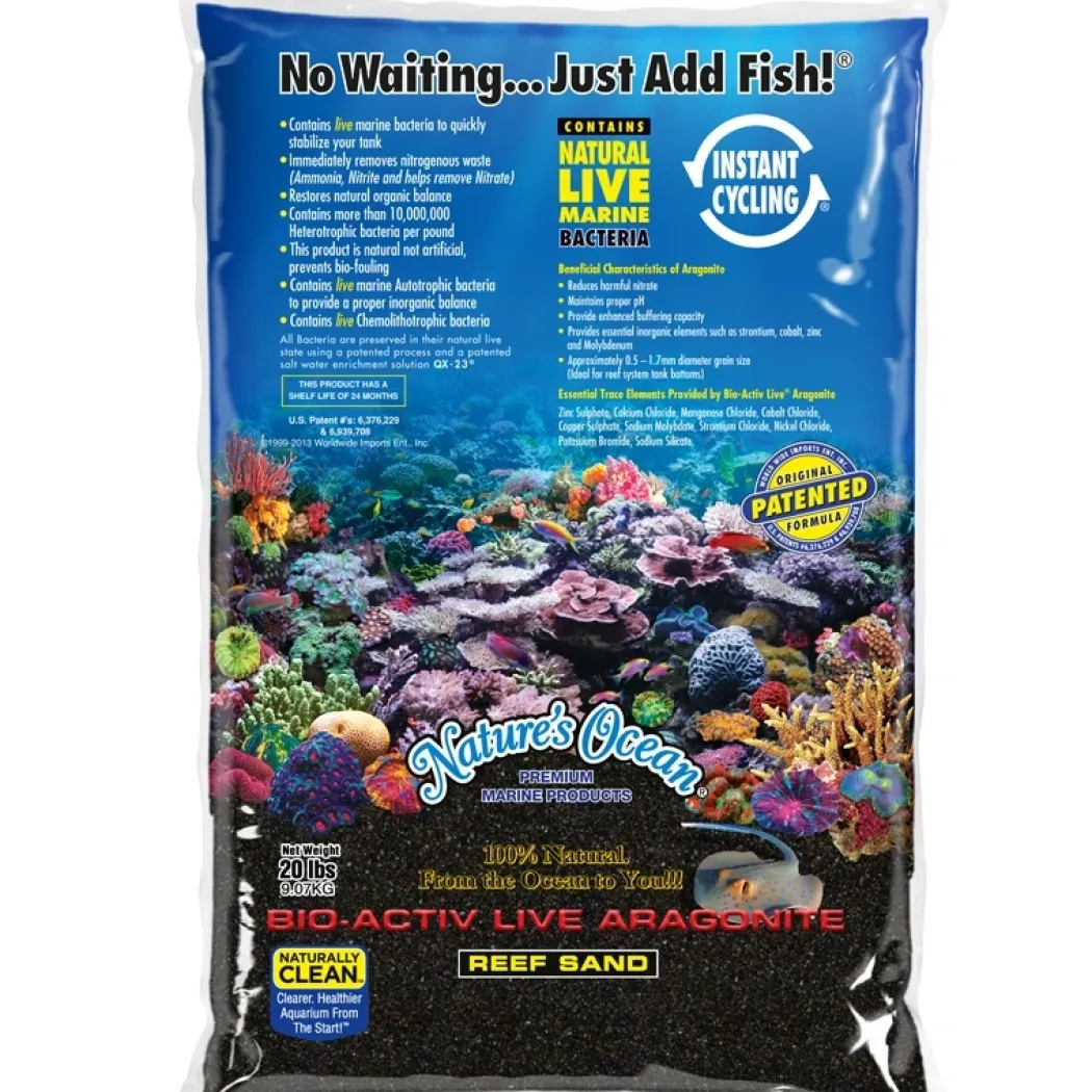 Natures Ocean Live Hawaii Black Beach Sand 4,54 kg 0,5-1,7 mm