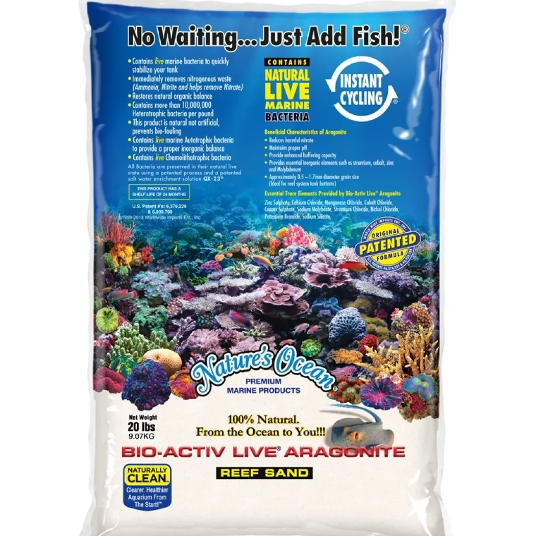 Natures Ocean Natural White Live sand 9,07 kg 0,5-1,7 mm