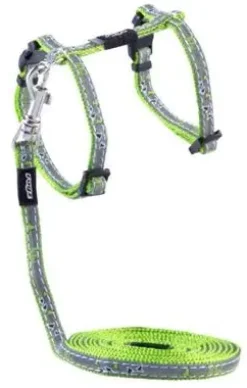 Nightcat Kattesele og Linesæt 8 mm Lime Swallows