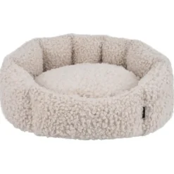 Nordic Paws Embla hundeseng Beige S - rund og hyggelig komfort
