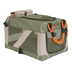 Nordic Paws Foldbart luksus hundebur i stof Army XS - rolig og tryg base