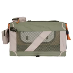 Nordic Paws Foldbart luksus hundebur i stof Army S - komfort og ro