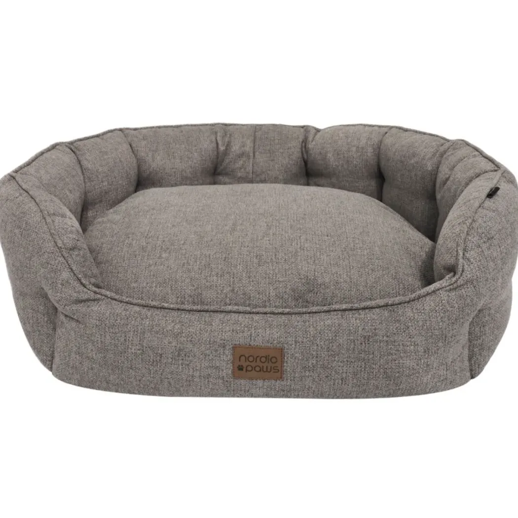 Nordic Paws Runa hundeseng grå XL 110x85x31 cm