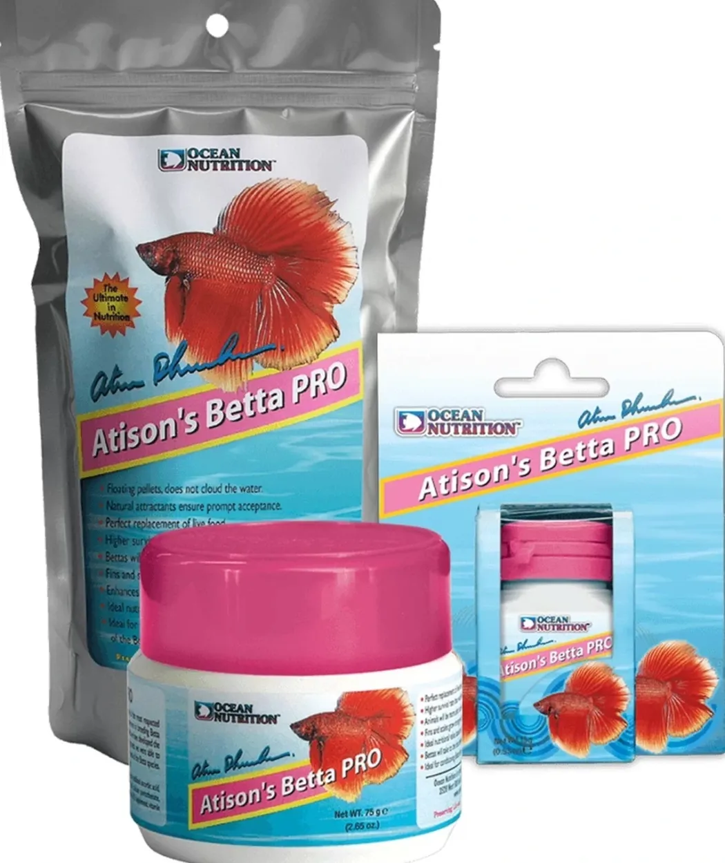 Ocean Nutrition Atisons Betta Pro Kampfiskefoder 15 g