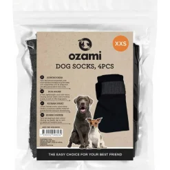 Ozami hundesokker XXS sort - beskytter små poter